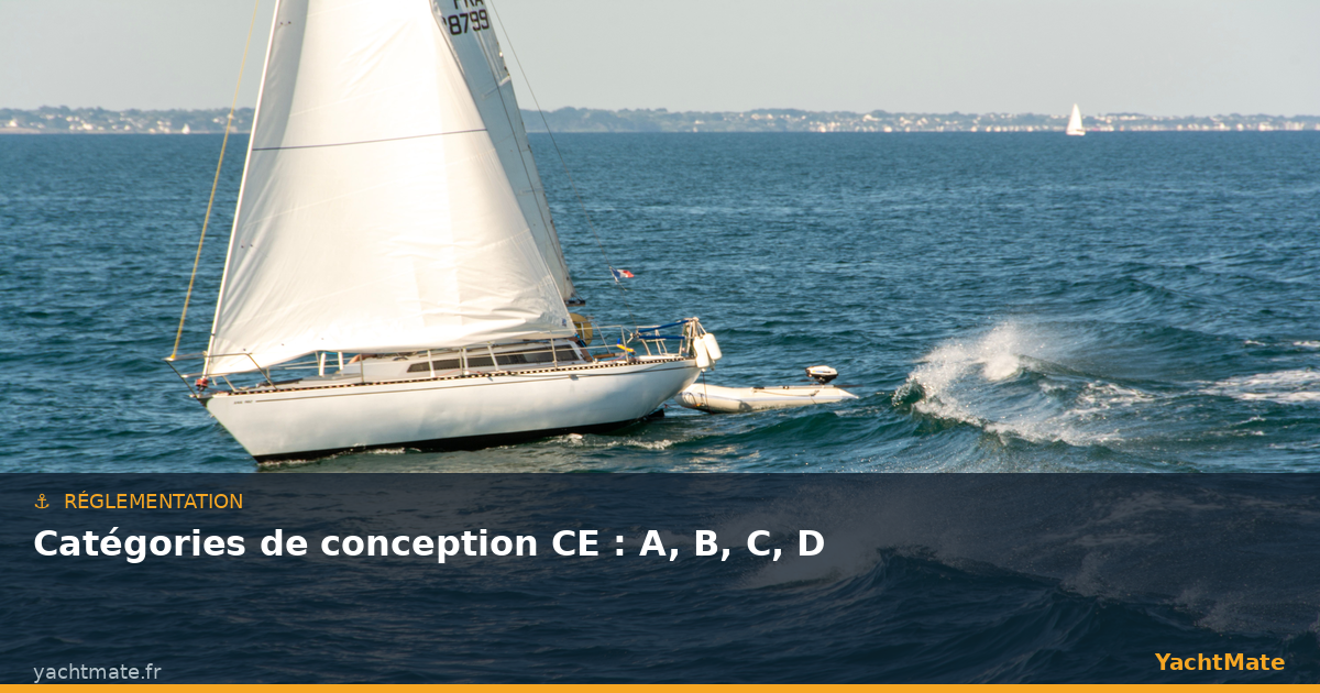 Categorías de diseño CE de los barcos A, B, C, D