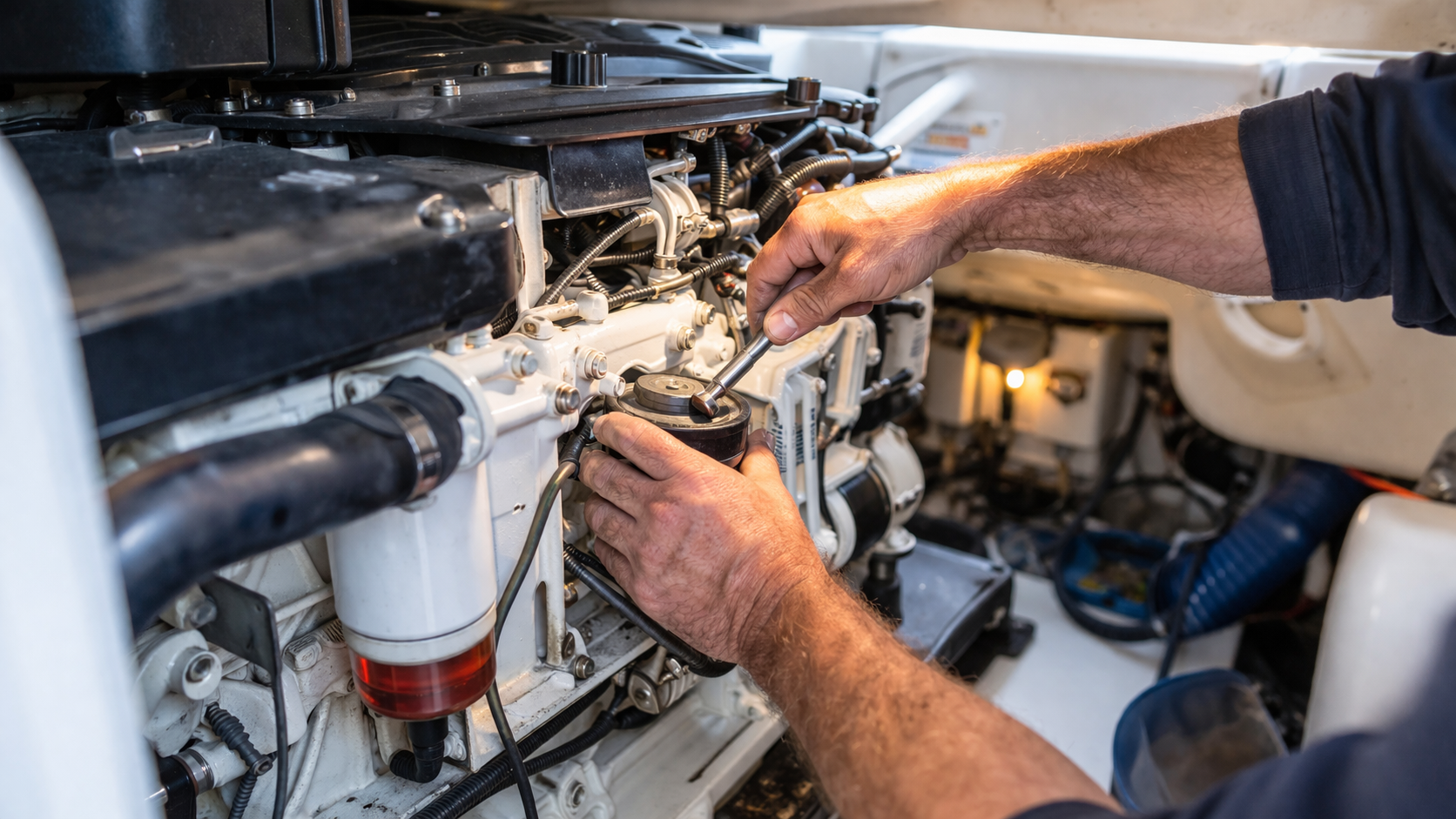 Mantenimiento del motor diesel marino: guia completa