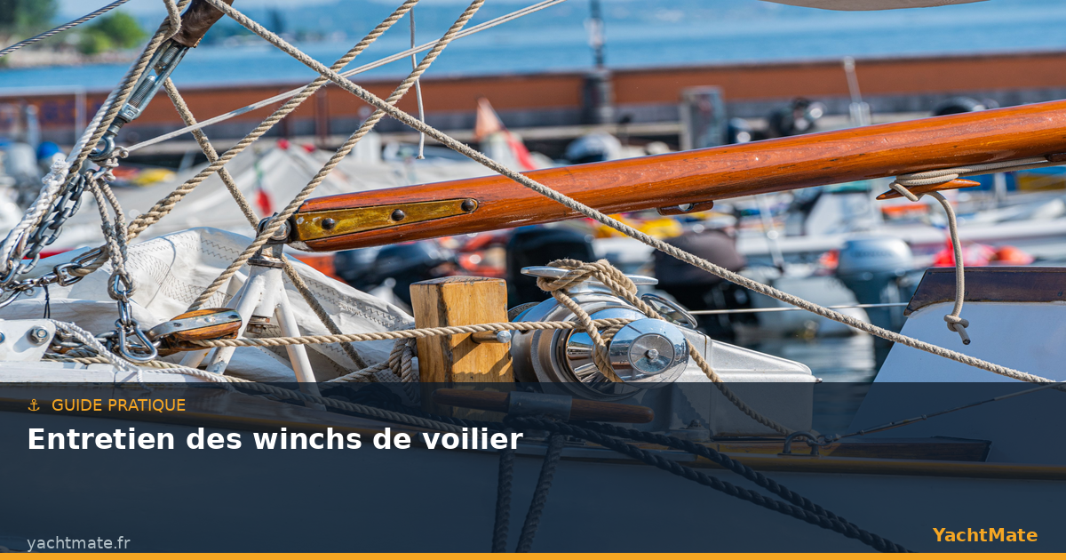 Sailboat winch maintenance