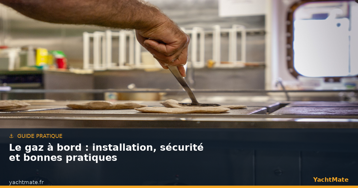 Le gaz à bord : installation, sécurité et bonnes pratiques