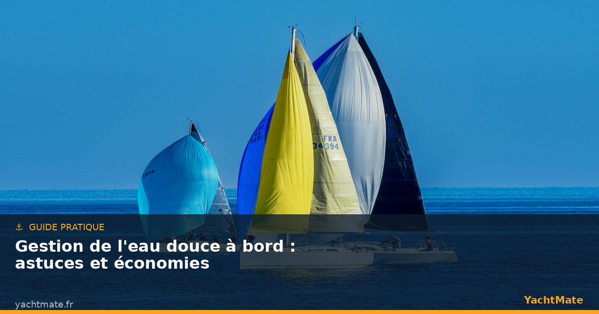 Gestión del agua dulce a bordo de un velero