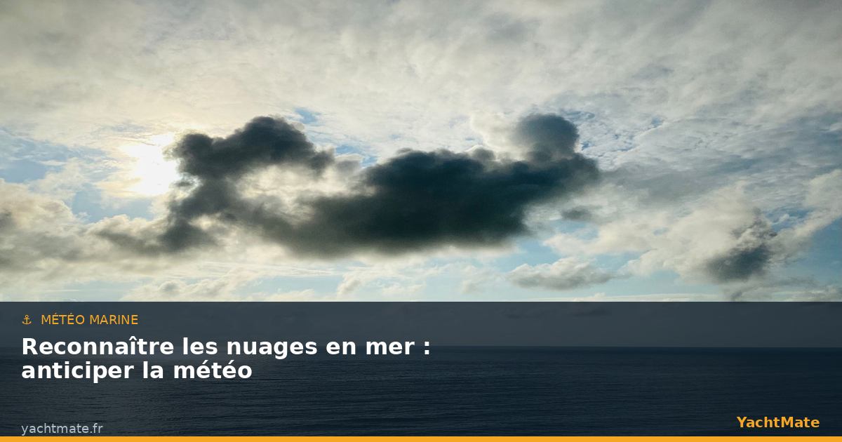 Nuages au-dessus de la mer - observer le ciel pour anticiper la météo