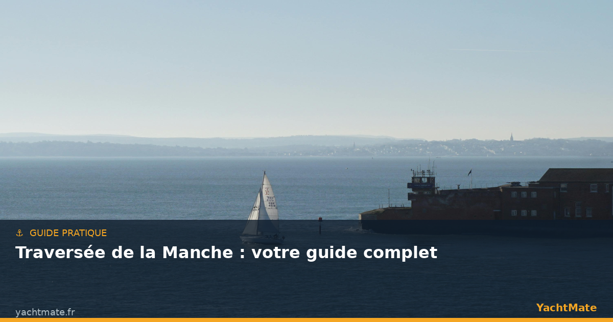 Sailboat crossing the English Channel